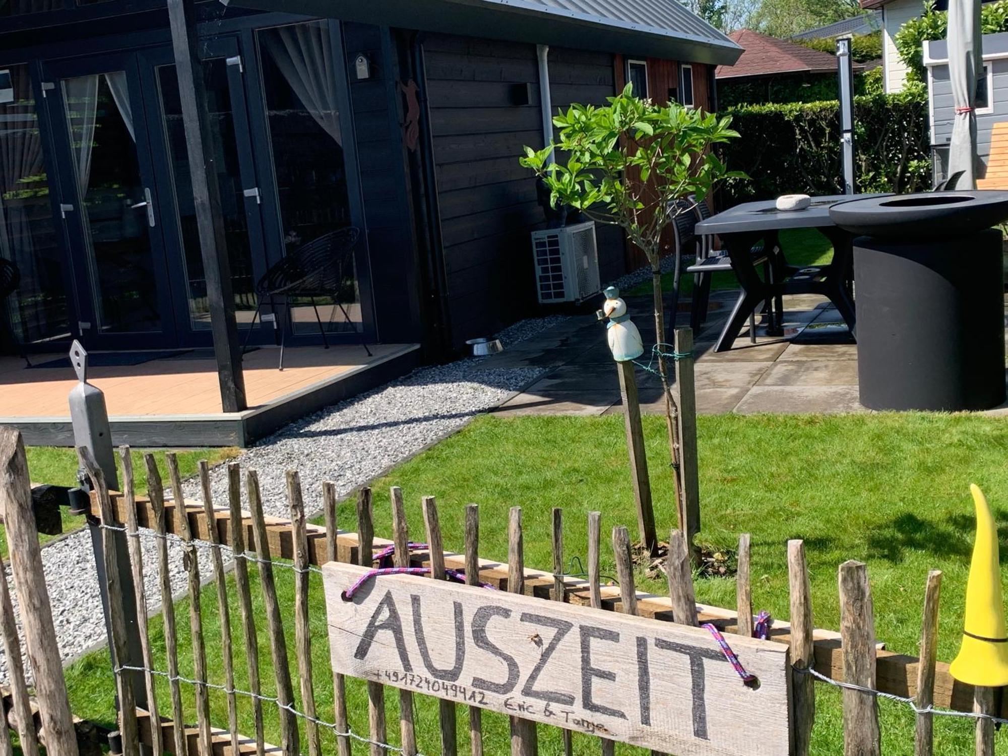 Tiny Haus Auszeit Am See Lathum Buitenkant foto